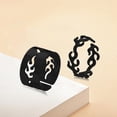 thumbnail image 6 of hengtong 4x2x Adjustable Open Bohemian Flame Set for Jewelry Women matt black 4 Pcs, 6 of 7