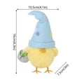 thumbnail image 4 of Easter Chick Figurine Ornament With Festive Hat And Basket In Yellow Fabric For Holiday Home Decor, 4 of 7