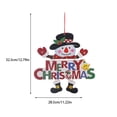 thumbnail image 3 of Yuarrent Feliz Navidad placa de la puerta delantera cartel colgante decoración escaparate ornamento decorativo para el hogar sala de estar dormitorio Kits de decoración para fiestas Copo de nieve Yuarrent HA069299-02, 3 of 6