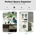 thumbnail image 6 of Costway Over The Toilet Bathroom Space Saver Carved Top Toilet Rack w/ Adjustable Shelf, 6 of 11