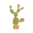 thumbnail image 3 of Bannarot 20x20 Black Modern Framed Museum Art Print Titled - Watercolor Cactus I, 3 of 5