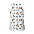 thumbnail image 5 of Gaeub Cartoon Animals Men's Athletic Tank Top, Workout Sleeveless Shirts, Running Tank Tops for Gym, Running, Training - Large, 5 of 9