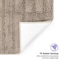 thumbnail image 3 of Tafts Ultra Soft Luxury Striped Bath Mat, Bathroom Rugs, Chenille Microfiber, Absorbent Non-Slip Machine Washable, Bathroom Decor, Super Plush Bath Mats for Bathroom, Room Decor, Almond Beige, 3 of 3