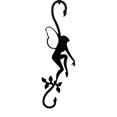 thumbnail image 4 of Village Wrought Iron SH-D-59 Jardin Fée S-Hook - Noir, 4 of 4