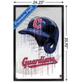 thumbnail image 3 of MLB Cleveland Guardians - Drip Helmet 22 Wall Poster, 22.375" x 34" Framed, 3 of 5