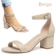 thumbnail image 1 of Sandalias Elegantes Con Punta Abierta Y Correa en El Tobillo Cómodas para Fiestas, 1 of 9