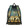 thumbnail image 2 of Honeii 2025 New Year 5 Print Canvas College Laptop Backpack, Durable Rucksack Travel Notebook Bag School Backpack Book Bag for Men Women-Medium, 2 of 7