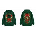 thumbnail image 4 of Christmas Pet Pouch Hoodie Women Men Long Sleeve Festive Graphic Loose Casual Pullover Sweatshirt Dog Cat Carrier Hoodie, 4 of 7