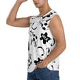 thumbnail image 3 of Lsque Cute Cow and Milk Stains Print Men's Cotton Blend Sleeveless Muscle Shirts (S-3XL)- Moisture Wicking, Odor Protection, UPF 30+,Small, 3 of 8