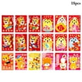 thumbnail image 2 of Coofit 2022 Enveloppe Rouge Chinoise de Poche Dessin Animé 18 Pcs Tigre Rouge Enveloppe Argent Porte-Bonheur, 2 of 10