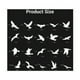 thumbnail image 2 of Pegatinas de seguridad para pájaros, pegatinas anticolisión para ventanas, protegen y evitan colisiones de aves, vinilos no adhesivos, impresión a doble cara para puertas, ventanas y vidrios (40, 2 of 5