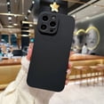thumbnail image 1 of Candy Color Phone Case For iphone 15 14 13 12 Mini 11 Pro Max XS X XR SE 2 3 8 7 Plus Shockproof Silicone Soft TPU Back Cover Black For iphone 14 Pro, 1 of 6