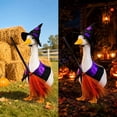 thumbnail image 6 of Sruoe Halloween Cloak Hat Set Porch Goose Outfits, 23" Porch Goose Clothes for Lawn Yard and Patio Decoration, Lawn Goose Clothing for Cement Goose Lawn Goose Outfit, Garden Goose Costume, 6 of 6