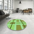 thumbnail image 3 of Ahgly Company Indoor Rectangle Patterned Stoplight Go Green Area Rugs, 7' x 9', 3 of 6