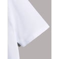 thumbnail image 5 of Men's Plus Size Black T-Shirt, Purple and White SAY LESS Print, Suitable for Casual Wear, PLUS SIZE, 5 of 15