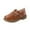 B-62Brown, variant on MEZZALL Girls Sandals Hollow Design On Soft Sole Casual Shoes Kids Solid Color Cozy Child Shoes