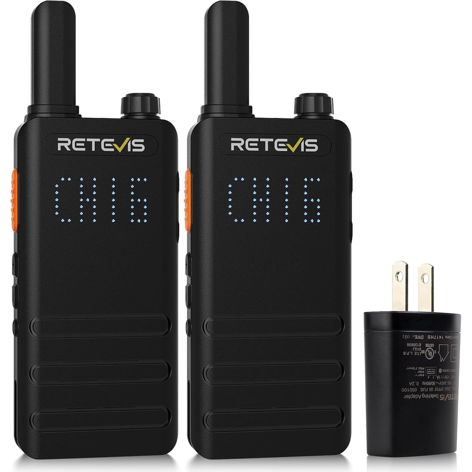 B3H Compact Walkie Talkies FRS Two-Way Radio for Adults (2 Pack)