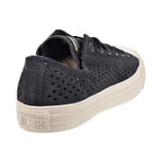 Converse Chuck Taylor All Star Ox Mens Shoes Perforated Almost Black 160464c