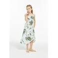 thumbnail image 5 of Girl Hawaiian Halter Dress in Wispy Cereus Light Blue Size 14, 5 of 5