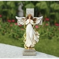 thumbnail image 2 of FOREVER WITH THE ANGELS Memorial Angel with Cross Stone Resin Statue QGM15729, 2 of 2