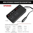 thumbnail image 2 of WOVTE 200W Car Power Inverter,  12V to 110V AC Car Plug Adapter Outlet Type-C,QC3.0 USB-A,1.1A&2A USB-A, Overvoltage Protection, Key Switch, Voltage Display（Matte Black）, 2 of 6