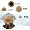 thumbnail image 4 of Womens Winter Faux Fur Bucket Hat, Warm Faux Mink Plush Hat,Fluffy Fisherman Fuzzy Bucket Hat,Fur hat for Women, 4 of 8