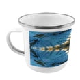thumbnail image 2 of Ethnic Steel Camping Mug, Star in Middle of Color Power Textured Ikat Pattern Print, Printed Thermal Cup for Camping and Outdoor Activities, by Ambesonne, 2 of 2