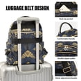thumbnail image 3 of FORMRS Mini Backpack Purse for Women Travel Daypack Casual Shoulder Bag, Gold Art Pattern, 3 of 7