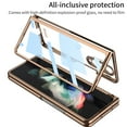 thumbnail image 3 of Case for Samsung Galaxy Z Fold 3 2021[5G], Built-in Screen Protector, Shockproof Luxury Plating PC Foldable All-Inclusive Anti-Drop Clear Thin and Light Cover For Samsung Galaxy Z Fold 3 5G,Mistgold, 3 of 3