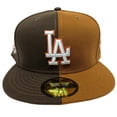 thumbnail image 1 of Gorra New Era Los Angeles Dodgers 5950 Split UNISEX 60296501 marron claro 7 ⅝, 1 of 3