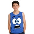 thumbnail image 4 of SGFCWSX Boys Graphic Tank Tops Casual Sleeveless Regular Fit Print Crew Neck Outdoor Daily Wear Tops for Kids Blue Size 6 Years, 4 of 6