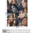 thumbnail image 2 of Cillian Murphy Blanket Cool #7 Throw Blankets Ultra Soft Flannel Lightweight Throws for Couch, Bed, All Seasons Use 30"*40"（76 * 100cm）, 2 of 6