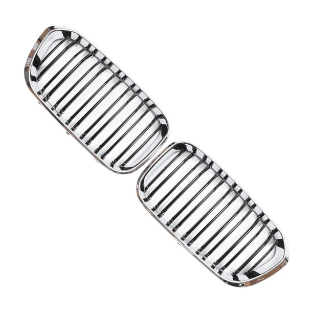 Parrilla del parachoques delantero superior No.51137371685 Unique Bargains para BMW Serie 1 2015-2018 tono plateado cromado 1 par