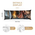 thumbnail image 2 of Bixox Western Cowboy Duck Print Body Pillow Cover with Zipper Closure, Cozy Fuzzy Fleece Body Pillow Case Cover 20 x 54 Inches,Long Body Pillow Pillowcase, 2 of 6