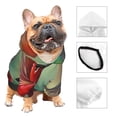thumbnail image 3 of Balery Hummingbird Floral Paradise Sudadera con Capucha para Perros Pequeños – Ropa para Mascotas, Disfraz para Perros y Gatos, Ideal para Fiestas y Cosplay-Medium, 3 of 7