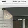 thumbnail image 4 of Outsunny&nbsp;10' x 8' Patio Retractable Awning Sunshade Shelter, Dark Gray, 4 of 9