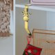 thumbnail image 2 of Soporte para medias navideñas para repisa de chimenea, soporte para medias navideñas de metal de bronce brillante para repisa de chimenea, decoraciones navideñas, 2 of 5