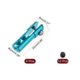thumbnail image 2 of 4Pcs Metal Clevis M2 Thread Aluminum Alloy Clevis Servo Horn Tie Rod Chuck Connector with Screws Blue, 2 of 6