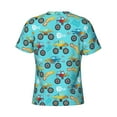 thumbnail image 6 of Qekee Cartoon Monster Truck Classic Fit T-Shirt Men's Shirt Men's Tight Short Sleeves for Exercise, Running, Mountaineering - Cartoon Monster Truck, 6 of 9