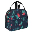 thumbnail image 3 of Insulated Lunch Bag for Women Men ,Photinia Arbutifolia Reusable Cute Lunch Bags for Picnic School Work Office Christmas, 3 of 8