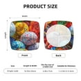 thumbnail image 6 of Gaeub Easter Eggs Square Chair Seat Covers, Stretch Fitted Printed Chair Seat Cushion Cover for Kitchen, Office - One Size, 6 of 9