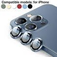 thumbnail image 2 of Pour iPhone 14 Plus Bleu pour iPhone 14 Pro Max 13 12 11 Protecteur d'Objectif de Caméra α0 P3H5, 2 of 9