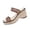 Womens Casual Shoes # Brown, variant on Slip On Shoes for Women Open Toe Wedge Heel Mules Double Mesh Straps with Sparkling Rhinestone Appliques Jute Woven Texture Dressy Evening Party Sandals
