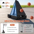 thumbnail image 5 of Basketball Hoop Outdoor Portable, 48 Inch Shatterproof PC Backboard, 4.9-10FT Height Adjustable Basketball Hoop Goal System, Mobile Stand with Wheels & Weighted Base for Driveway Backyard Pool Play, 5 of 9
