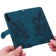 thumbnail image 5 of Wallet Case for Samsung Galaxy A13 5G, Vintage Design Embossed Butterfly Pattern PU Leather Book Style Shockproof Cover with Card Holder Stand Magnetic Clasp Case for Galaxy A13 5G, Blue, 5 of 6