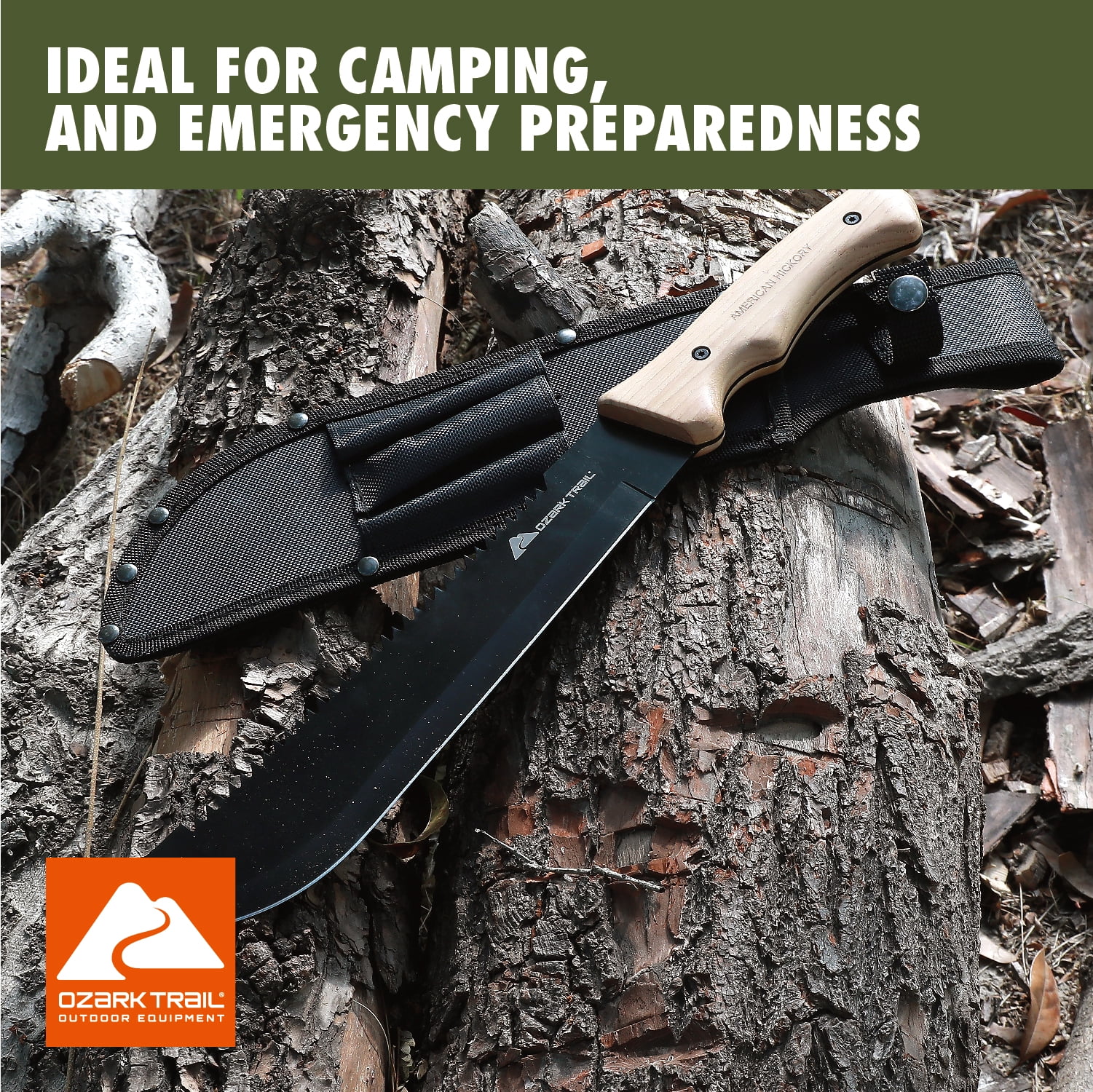 Ozark Trail 10" Sawback Machete with Sheath