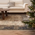 thumbnail image 2 of BELLEZE Boho Washable Rug, 8'x10' Area Rug Non Slip Indoor Door Mat for Kitchen, Entrance, Living Room, Bedroom, Front Door, Vintage Bedside Rug Thin Soft Rug, Low Pile, Easy Clean - Olive, 2 of 7