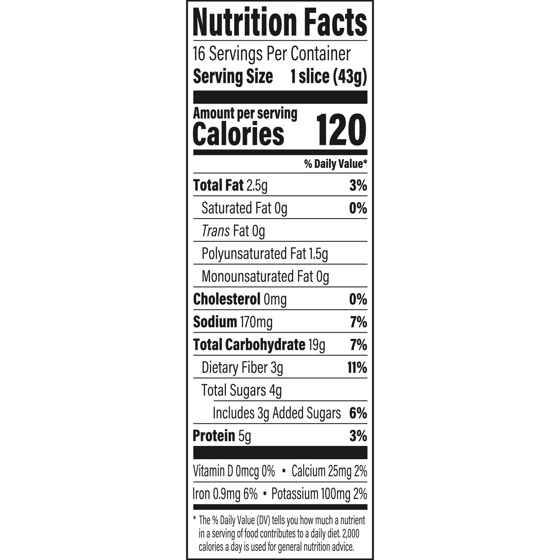 Arnold Whole Grains Healthy Bread, 24 oz, Multi-Grain Multigrain Bread, Bag