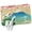 Green, variant on Front Door Mat 15.7"x23.6", Teal Brown Mountain Non Slip Backing & Low Profile Doormats, Absorbent Muddy Dirt Trapper Door Mats for Front Back Door All-Weather Farmhouse Cherry Blossoms Cranes