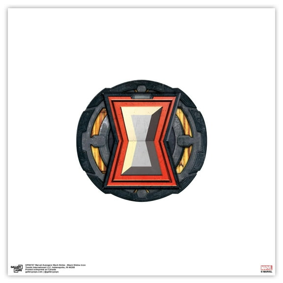 Gallery Pops Marvel Avengers Mech Strike - Black Widow Icon Wall Art, Unframed Version, 12" x 12"